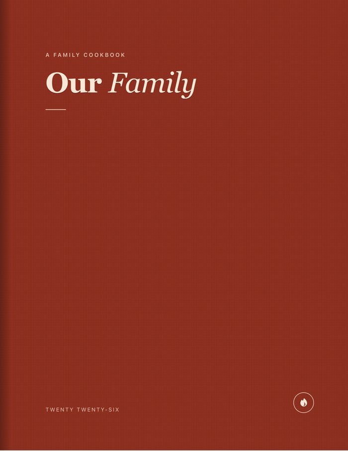 The cover: A family cookbook, Our Family