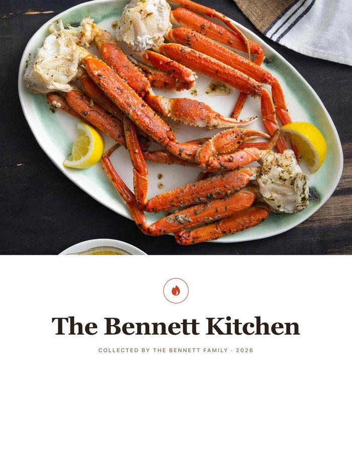 The cover: The Bennett Kitchen, collected by the Bennett family